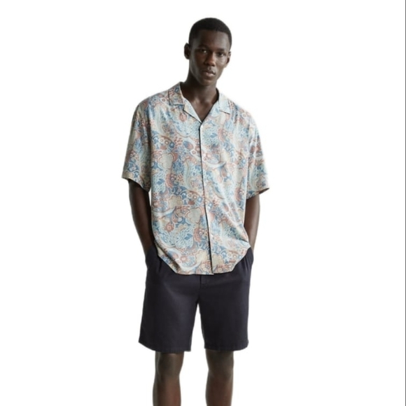 ZARA FLORAL PRINT SHIRT MULTICOLOR | 4521/222 SIZE - Picture 1 of 5